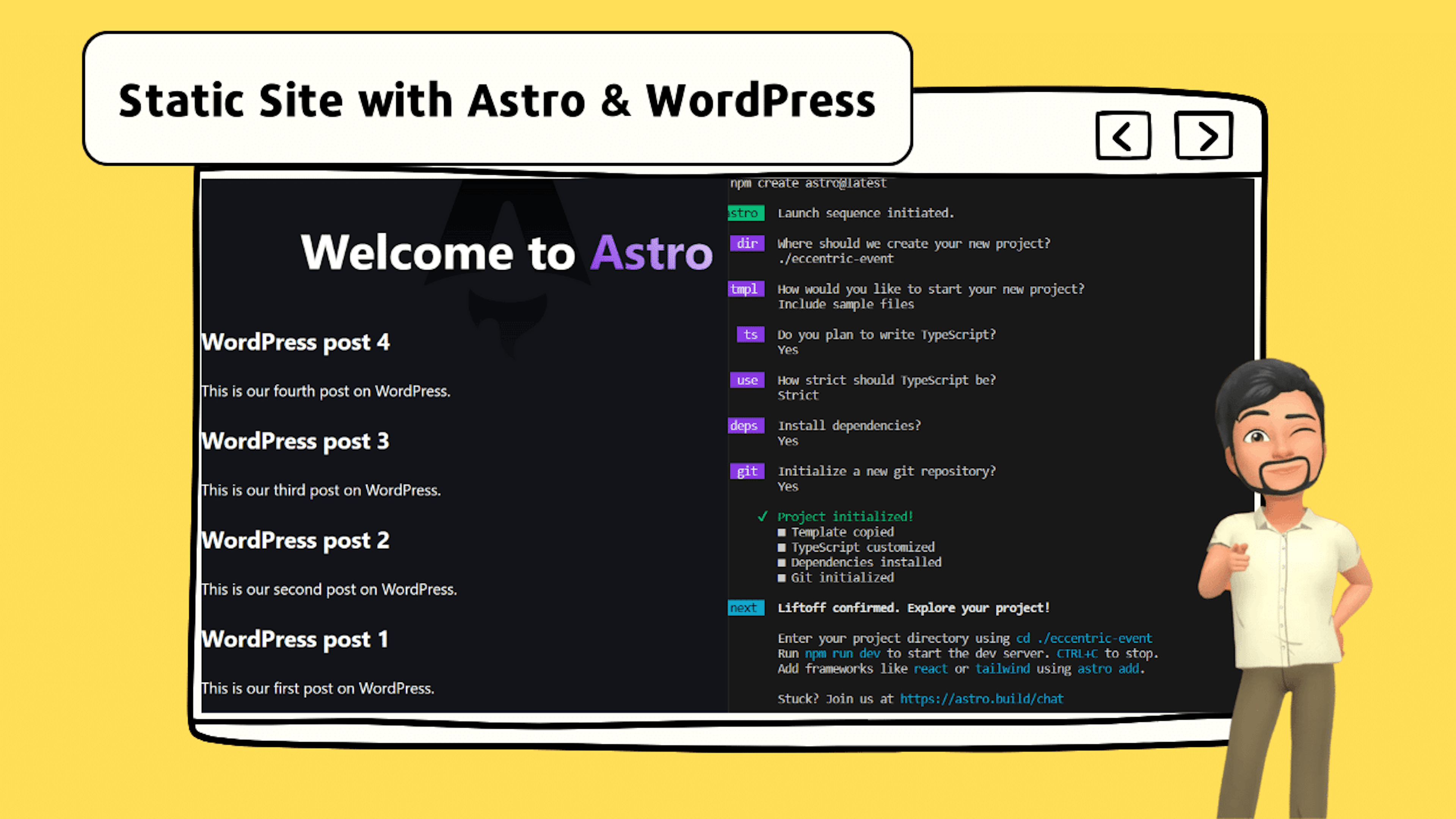 Static Site with Astro and WordPress